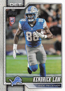 2026 Topps Flagship Football Kendrick Law #374 RC