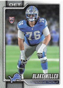 2026 Topps Flagship Football Blake Miller #380 RC