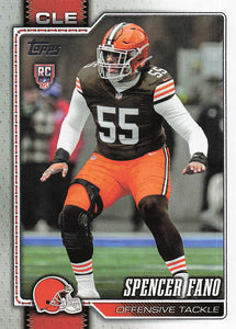 2026 Topps Flagship Football Spencer Fano #385 RC