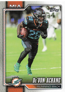 2026 Topps Flagship Football De’Von Achane #127