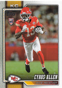 2026 Topps Flagship Football Cyrus Allen #382 RC
