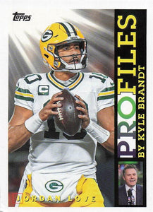 2026 Topps Flagship Football Topps Profiles Jordan Love #TP-22