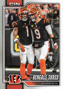 2026 Topps Flagship Football Bengals Shred #293