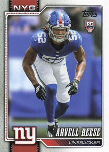 2026 Topps Flagship Football Arvell Reese #346 RC