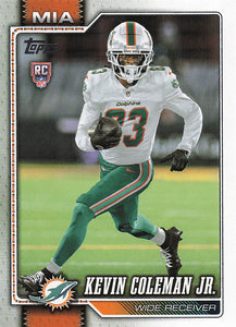 2026 Topps Flagship Football Kevin Coleman Jr. #337 RC