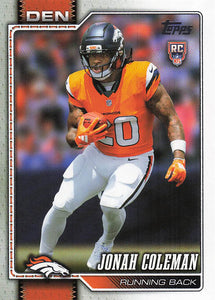 2026 Topps Flagship Football Jonah Coleman #312 RC