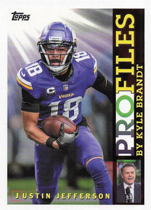 2026 Topps Flagship Football Topps Profiles Justin Jefferson #TP-13