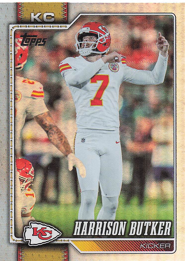 2026 Topps Flagship Football Rainbow Foil Harrison Butker #98