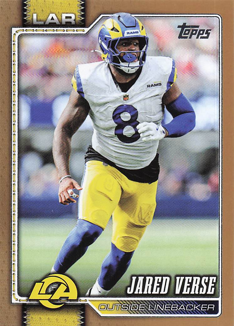 2026 Topps Flagship Football Gold 0453/2026 Jared Verse #231