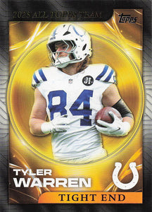 2026 Topps Flagship Football 2025 All Topps Team Tyler Warren #25ATT-2