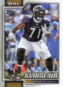 2026 Topps Flagship Football Olaivavega Ioane #362 RC