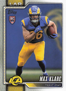 2026 Topps Flagship Football Max Klare #340 RC