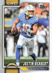 2026 Topps Flagship Football Justin Herbert #110