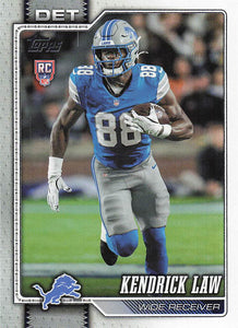 2026 Topps Flagship Football Kendrick Law #374 RC