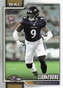 2026 Topps Flagship Football Zion Young #360 RC