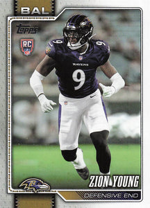 2026 Topps Flagship Football Zion Young #360 RC