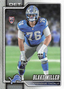 2026 Topps Flagship Football Blake Miller #380 RC