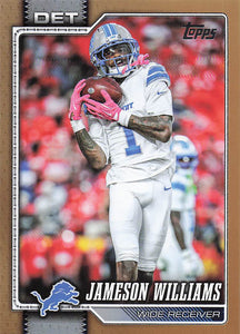 2026 Topps Flagship Football Gold 0949/2026 Jameson Williams #67