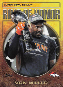 2026 Topps Flagship Football Ring of Honor Von Miller #ROH-4