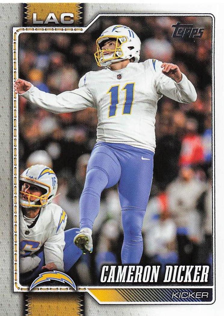 2026 Topps Flagship Football Cameron Dicker #112