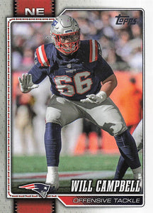 2026 Topps Flagship Football Will Campbell #137