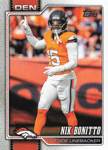 2026 Topps Flagship Football Nik Bonitto #61