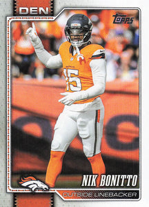 2026 Topps Flagship Football Nik Bonitto #61