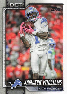 2026 Topps Flagship Football Jameson Williams #67