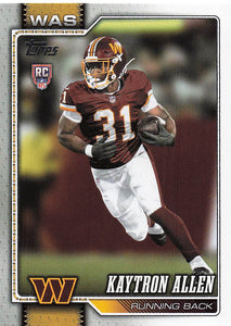 2026 Topps Flagship Football Kaytron Allen #315 RC