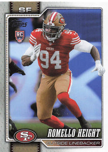 2026 Topps Flagship Football Romello Height #358 RC
