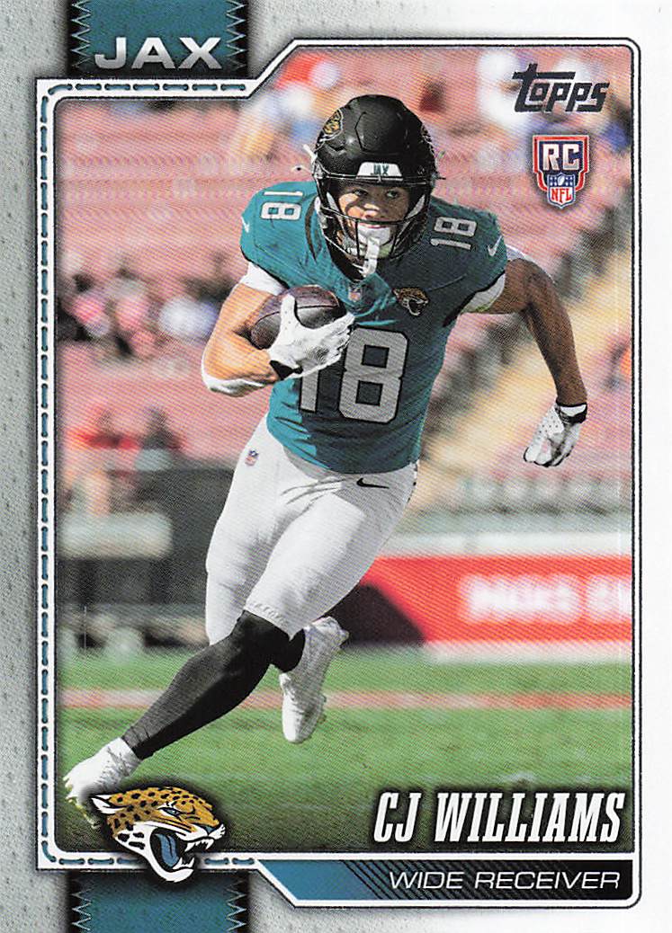 2026 Topps Flagship Football C.J. Williams #394 RC
