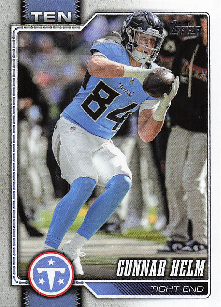 2026 Topps Flagship Football Gunnar Helm #255