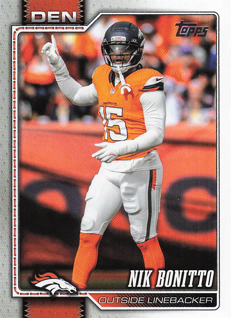 2026 Topps Flagship Football Nik Bonitto #61