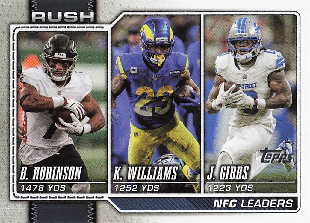 2026 Topps Flagship Football Robinson / Williams / Gibbs #285