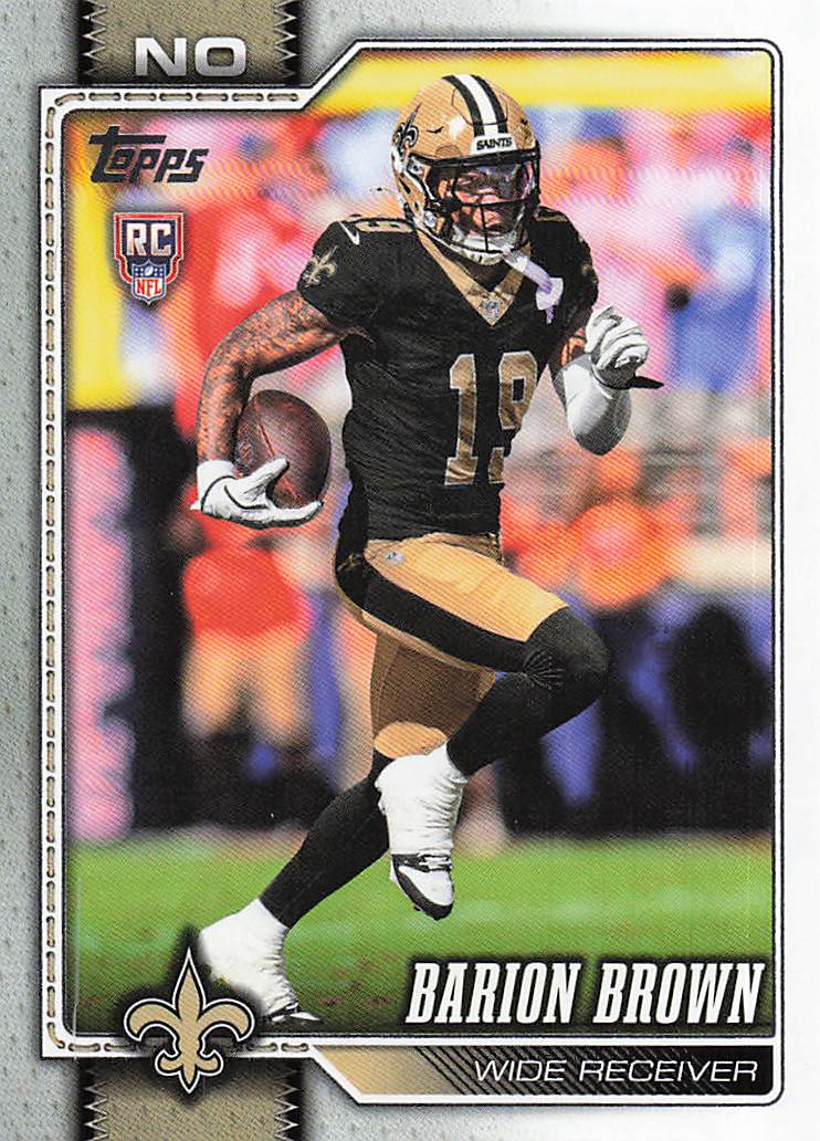 2026 Topps Flagship Football Barion Brown #386 RC