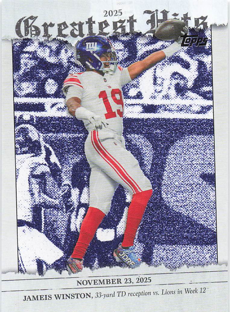 2026 Topps Flagship Football 2025 Greatest Hits Jameis Winston #25GH-JW