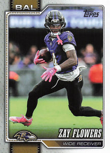 2026 Topps Flagship Football Zay Flowers #14