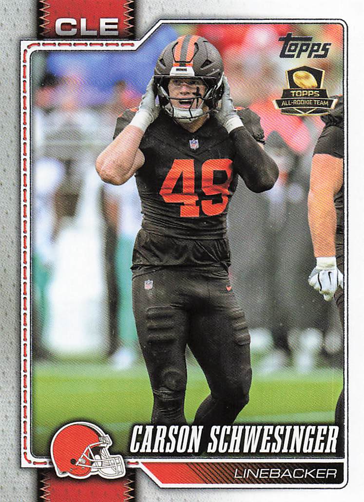2026 Topps Flagship Football Carson Schwesinger #45