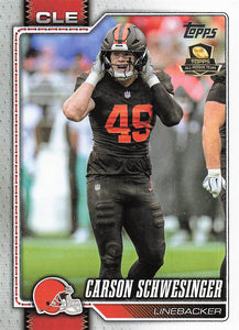 2026 Topps Flagship Football Carson Schwesinger #45