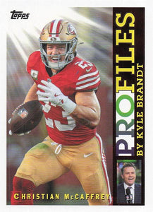 2026 Topps Flagship Football Topps Profiles Christian McCaffrey #TP-5
