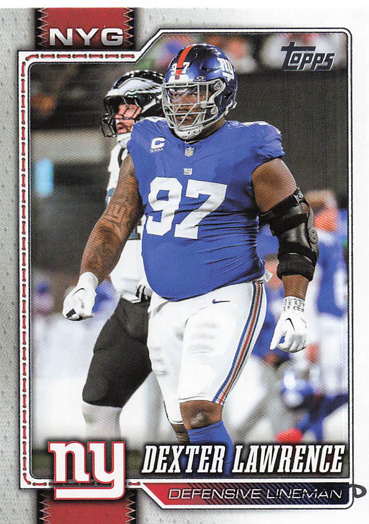 2026 Topps Flagship Football Dexter Lawrence #155