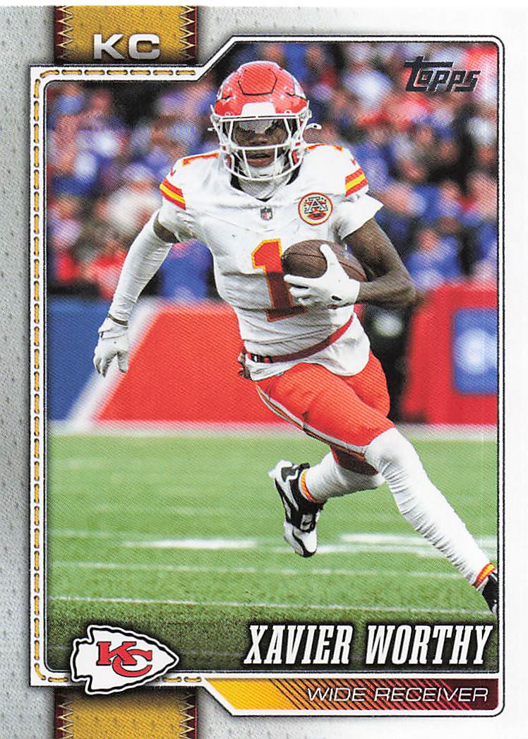 2026 Topps Flagship Football Xavier Worthy #96