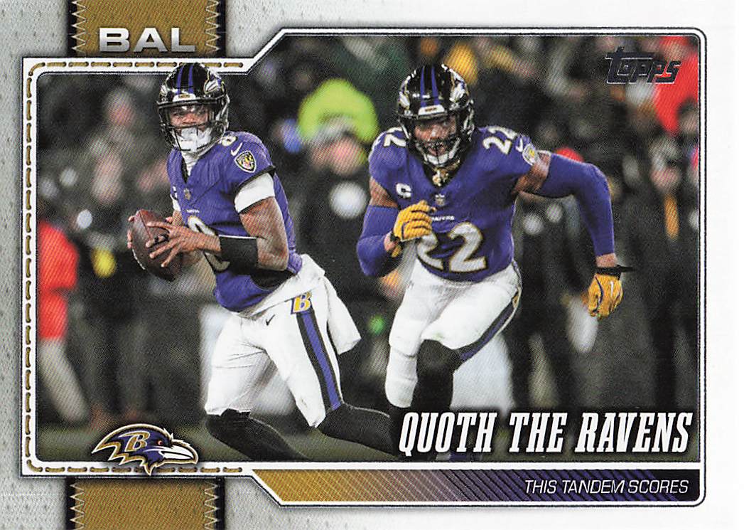 2026 Topps Flagship Football Quoth The Ravens #300