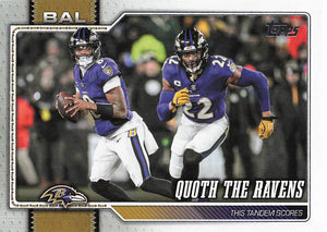 2026 Topps Flagship Football Quoth The Ravens #300