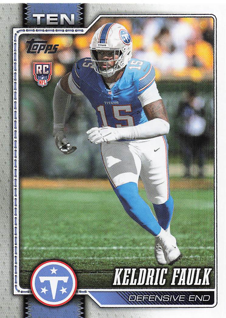 2026 Topps Flagship Football Keldric Faulk #344 RC