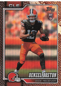 2026 Topps Flagship Football Football Leather Foil Denzel Boston #322
