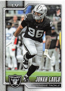 2026 Topps Flagship Football Jonah Laulu #235
