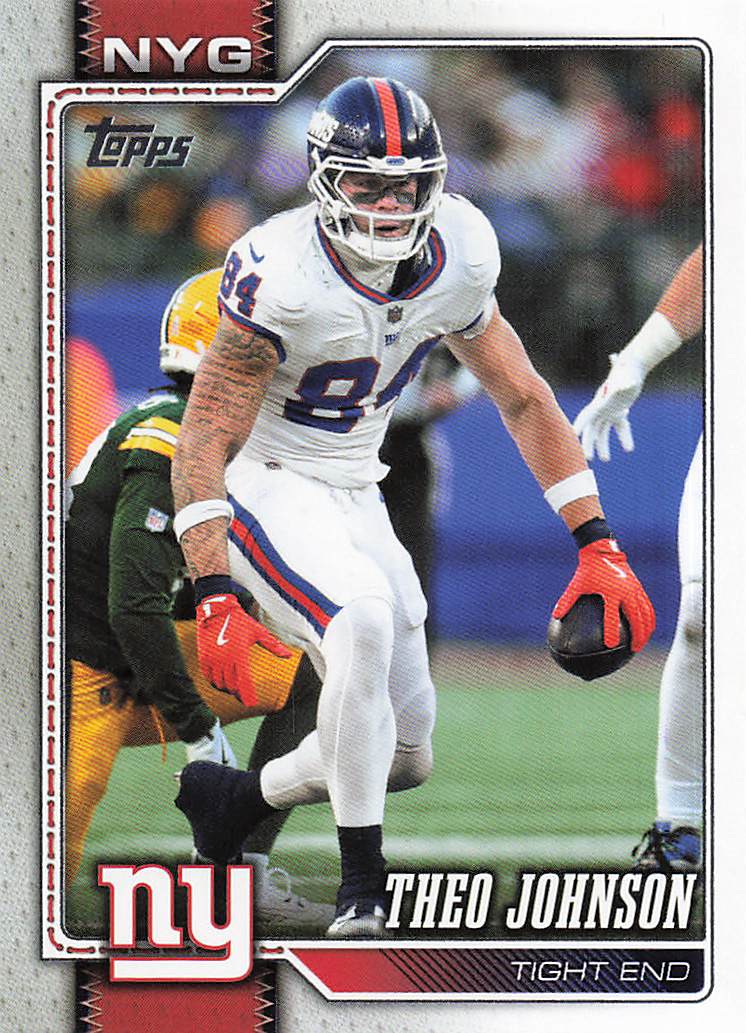 2026 Topps Flagship Football Theo Johnson #151