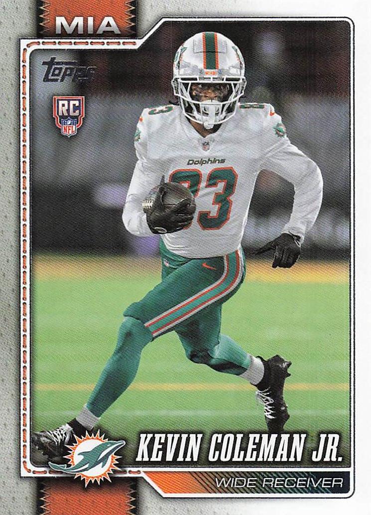 2026 Topps Flagship Football Kevin Coleman Jr. #337 RC