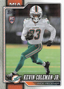 2026 Topps Flagship Football Kevin Coleman Jr. #337 RC